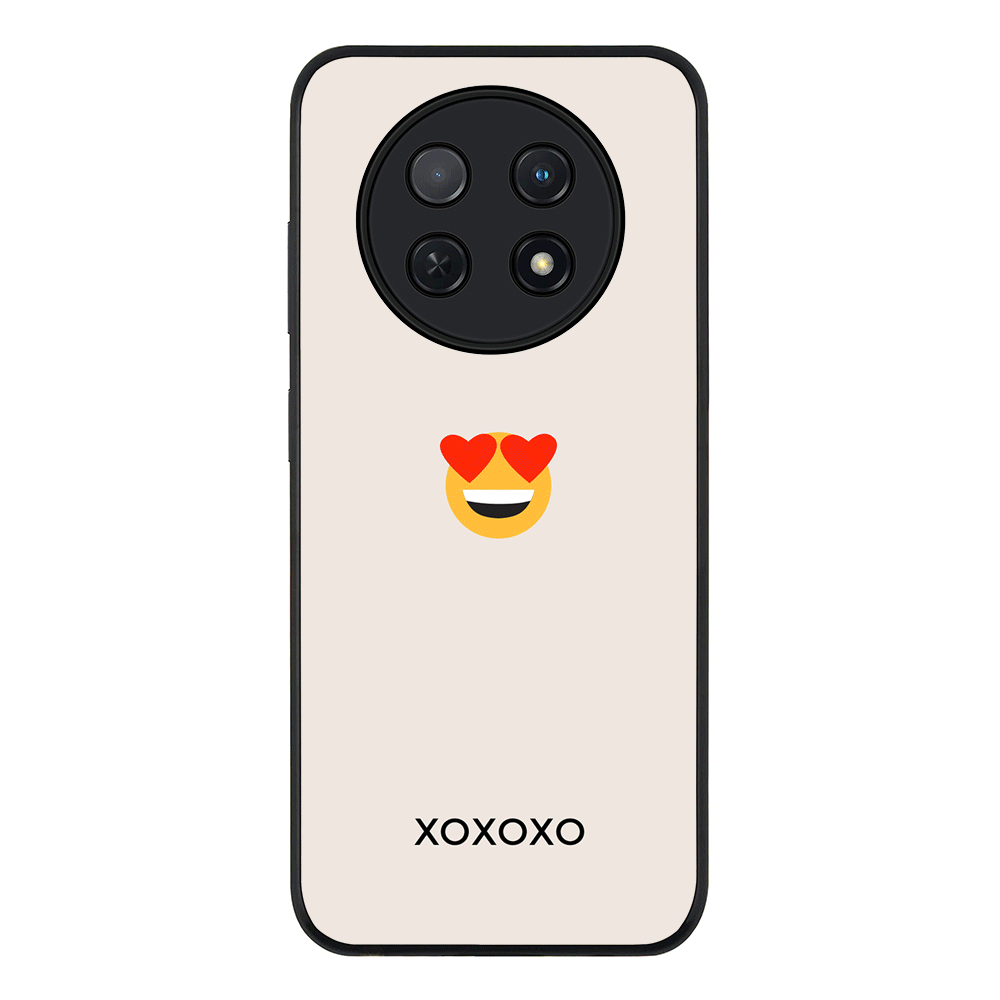 Huawei Nova Y91 4G / Enjoy 60X / Rugged Black Custom Text Emojis Emoticons, Phone Case - Huawei - Stylizedd.com