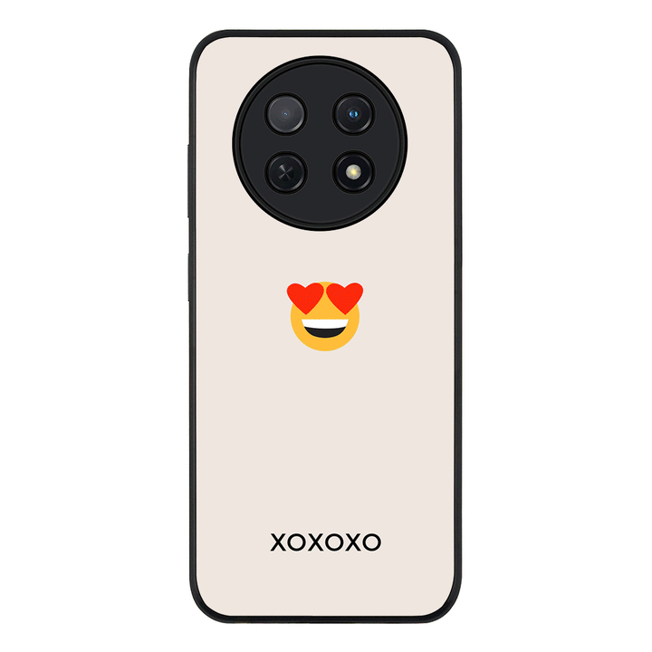 Huawei Nova Y91 4G / Enjoy 60X / Rugged Black Custom Text Emojis Emoticons, Phone Case - Huawei - Stylizedd.com