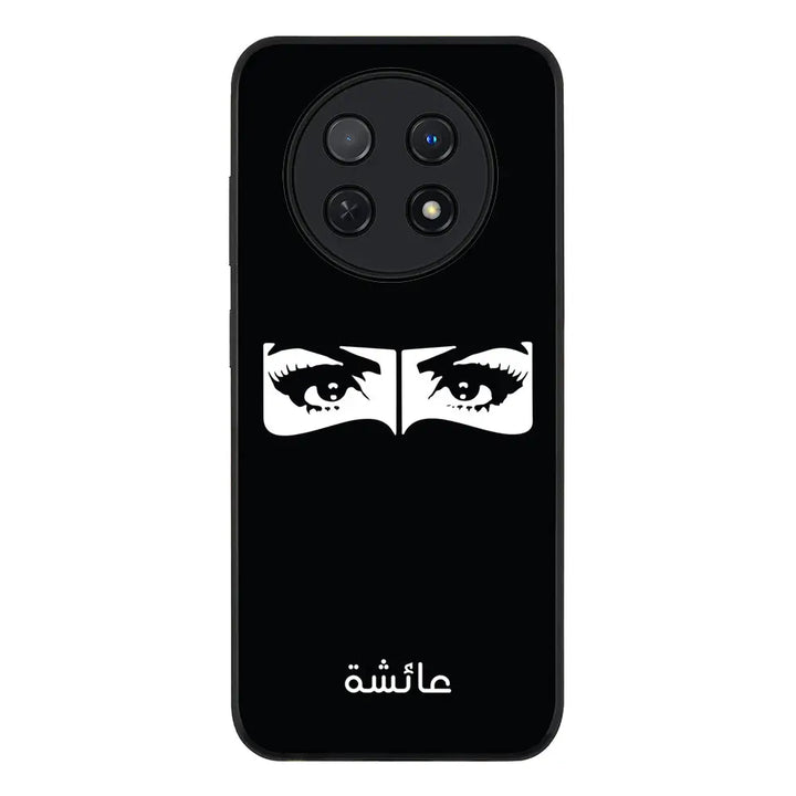 Huawei Nova Y91 4G / Enjoy 60X / Rugged Black Custom Name Niqabi Eye, Phone Case - Huawei - Stylizedd.com