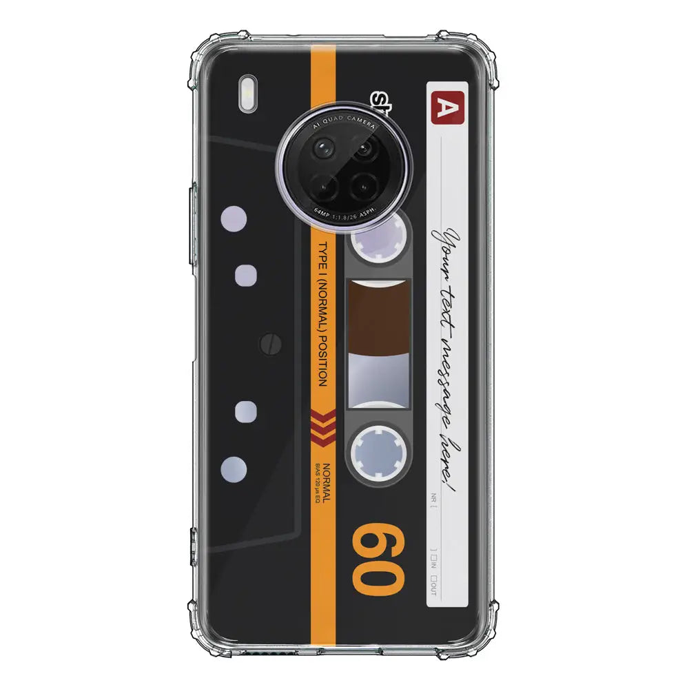 Huawei Y9A / Clear Classic Phone Case Custom Retro Cassette Tape Phone Case - Huawei - Stylizedd
