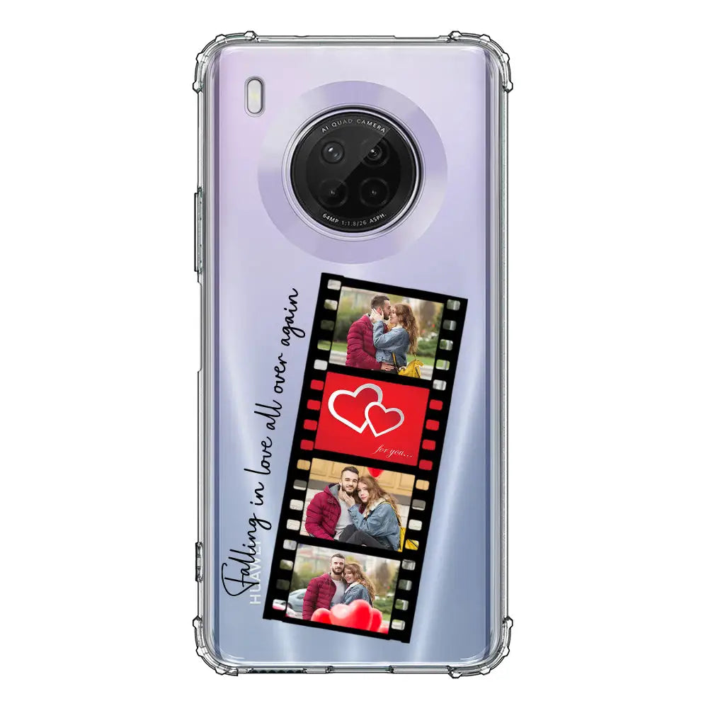 Huawei Y9A / Clear Classic Phone Case Custom Valentine Photo Film Strips, Phone Case - Huawei - Stylizedd