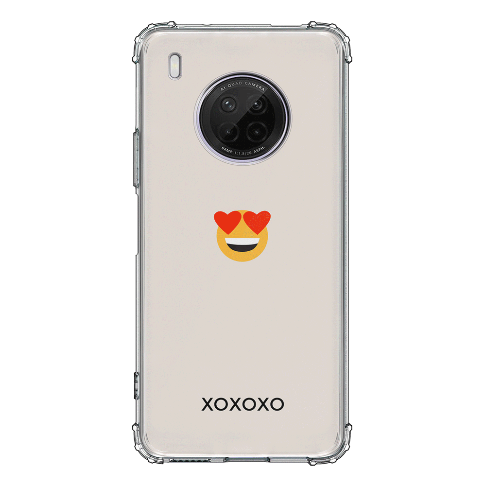 Huawei Y9A / Clear Classic Custom Text Emojis Emoticons, Phone Case - Huawei - Stylizedd.com
