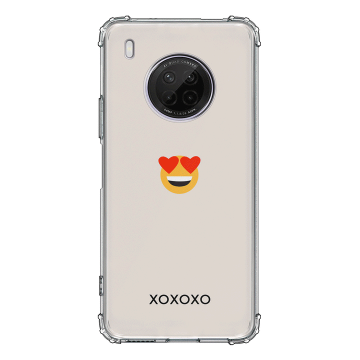 Huawei Y9A / Clear Classic Custom Text Emojis Emoticons, Phone Case - Huawei - Stylizedd.com