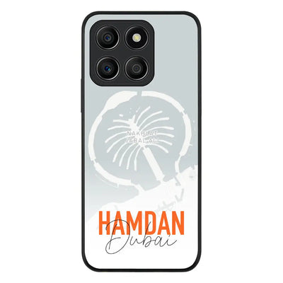 Personalized Location Map & Name Phone Case - Honor - X6a / Rugged Black - Stylizedd