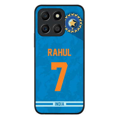 Honor X6a / Rugged Black Phone Case Personalized Cricket Jersey Phone Case Custom Name & Number - Honor - Stylizedd