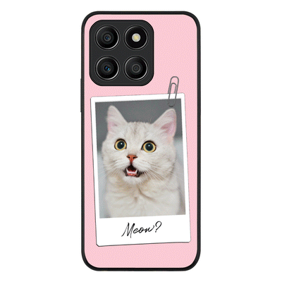 Polaroid Photo Pet Cat Phone Case - Honor - X6a / Rugged Black - Stylizedd