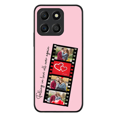 Honor X6a / Rugged Black Phone Case Custom Valentine Photo Film Strips, Phone Case - Honor - Stylizedd