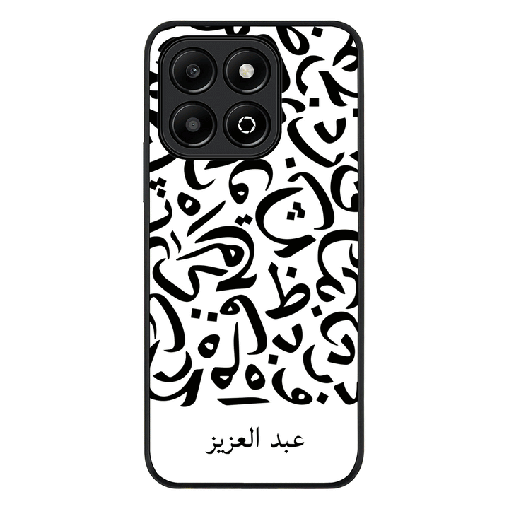 Honor X6b / Rugged Black Personalized Name Arabic Calligraphy Letters, Phone Case - Honor - Stylizedd.com