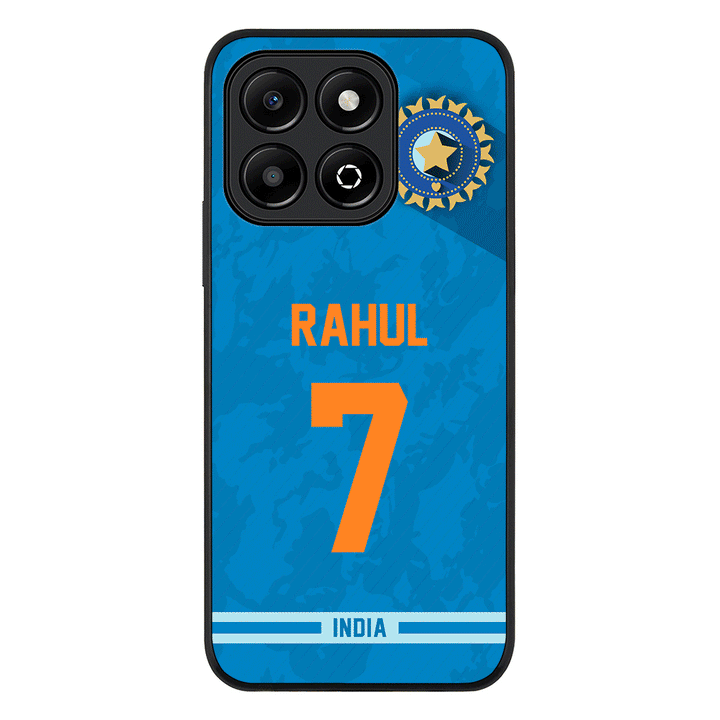 Personalized Cricket Jersey Phone Case Custom Name & Number - Honor - X6b / Rugged Black - Stylizedd