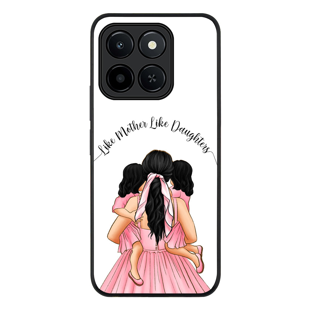 Mother 2 daughters Custom Clipart, Text Phone Case - Honor