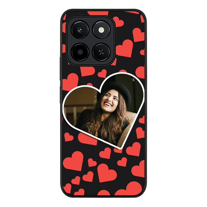 Custom Photo Heart shaped, Phone Case - Honor