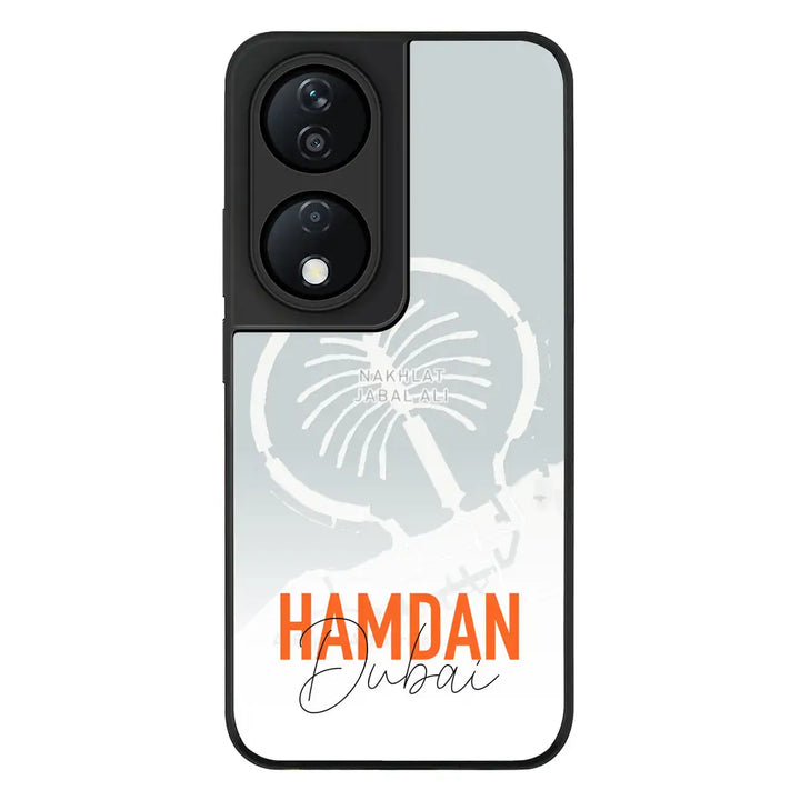 Personalized Location Map & Name Phone Case - Honor - X7b / Rugged Black - Stylizedd