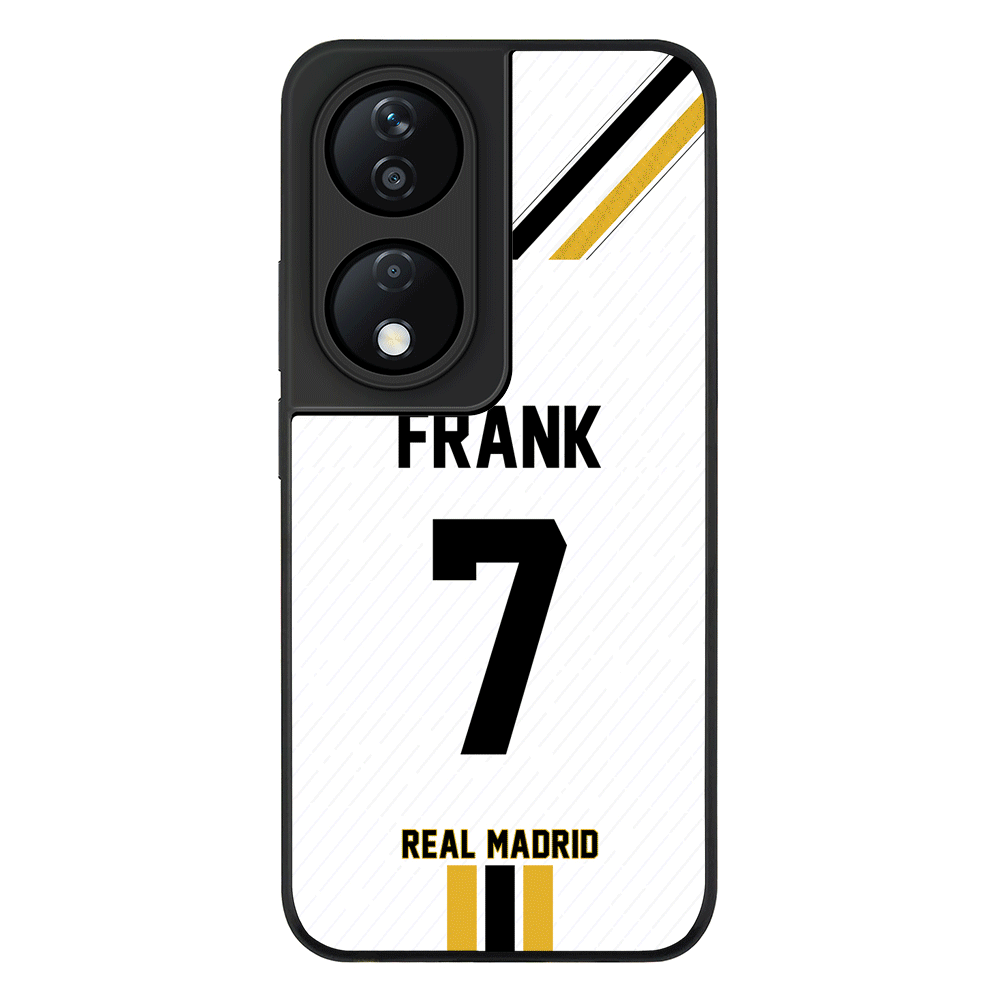 Personalized Football Clubs Jersey Phone Case Custom Name & Number - Honor - X7b / Rugged Black