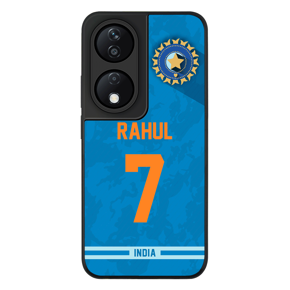 Personalized Cricket Jersey Phone Case Custom Name & Number - Honor - X7b / Rugged Black - Stylizedd