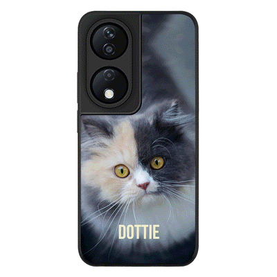 Personalized Pet Cat Phone Case - Honor - X7b / Rugged Black - Stylizedd