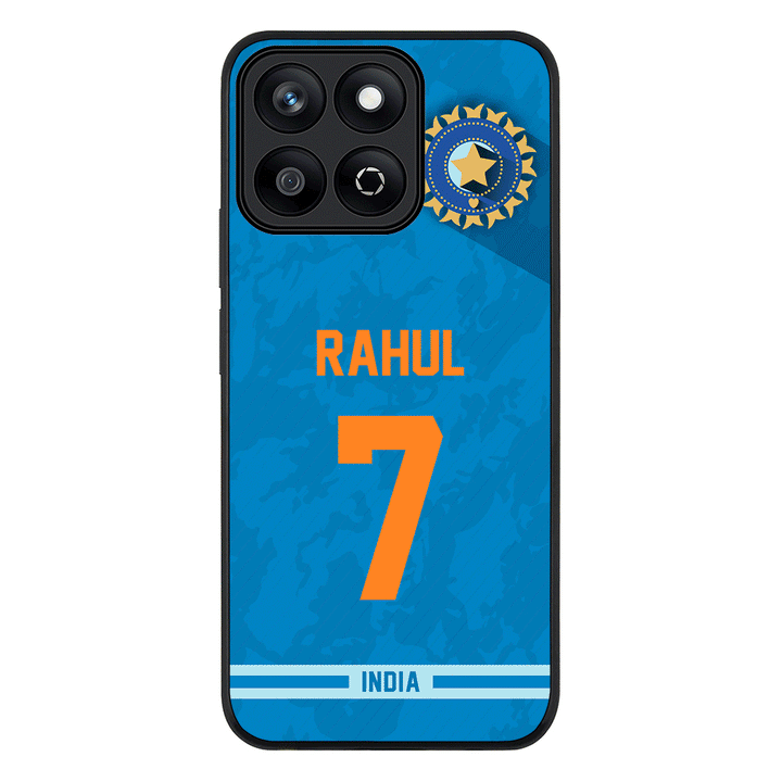 Personalized Cricket Jersey Phone Case Custom Name & Number - Honor - X7c / Rugged Black - Stylizedd