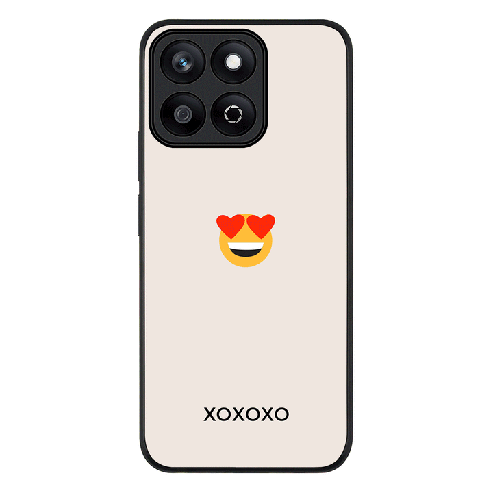 Custom Text Emojis Emoticons Phone Case - Honor - X7c / Rugged Black - Stylizedd