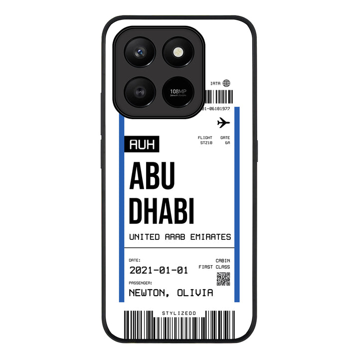 Custom Flight Boarding Pass Ticket Phone Case - Honor