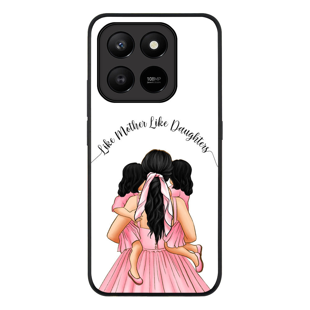 Mother 2 daughters Custom Clipart, Text Phone Case - Honor
