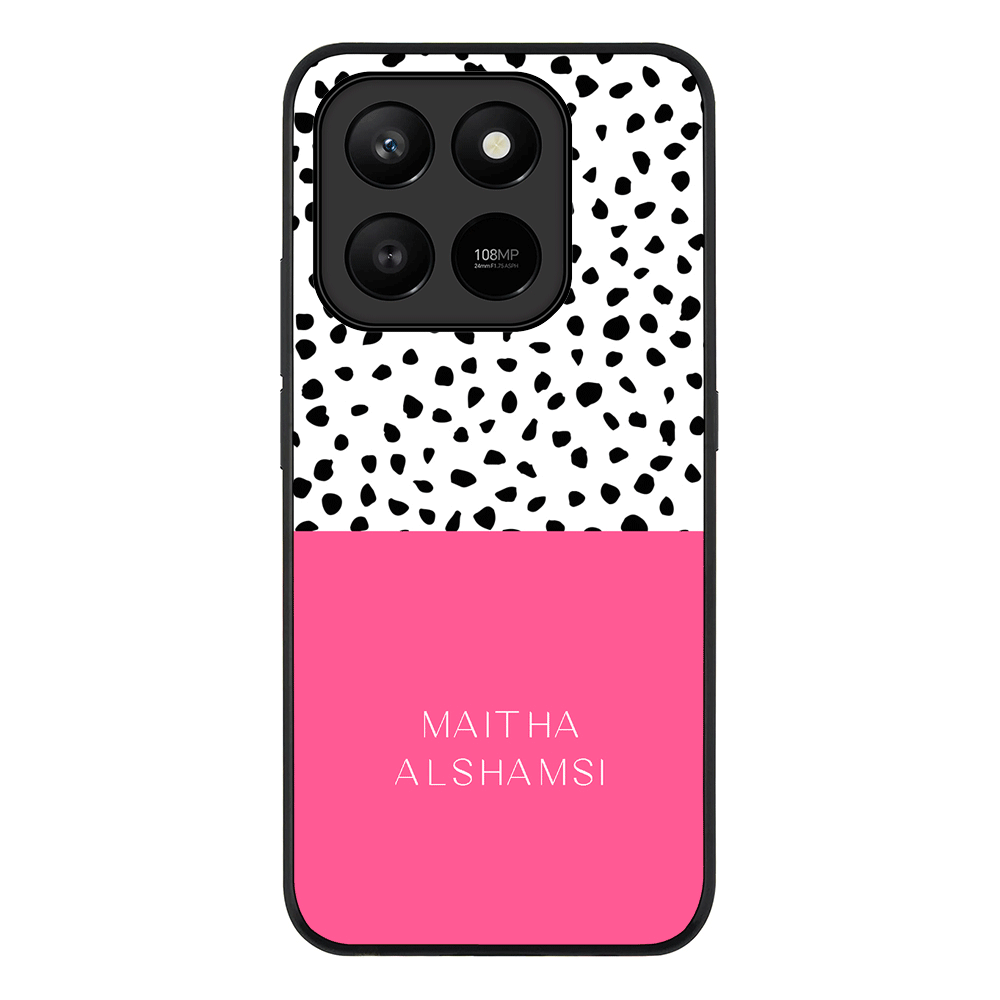 Personalized Text Colorful Spotted Dotted, Phone Case - Honor