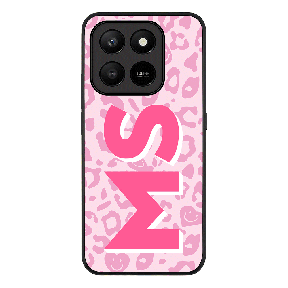 Custom Monogram Initial 3D Shadow Text Seamless Pattern, Phone Case - Honor
