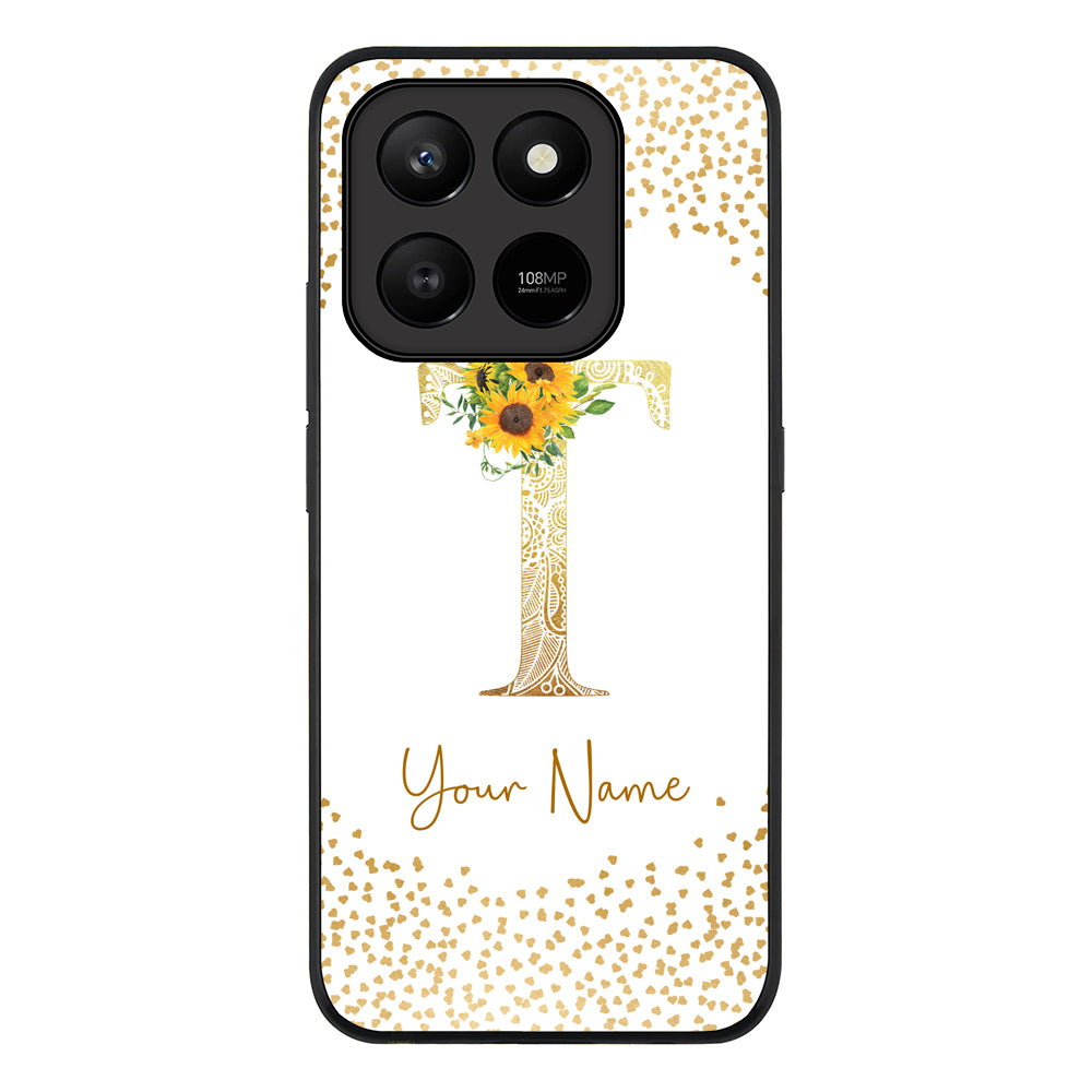 Floral Mandala Initial Phone Case - Honor