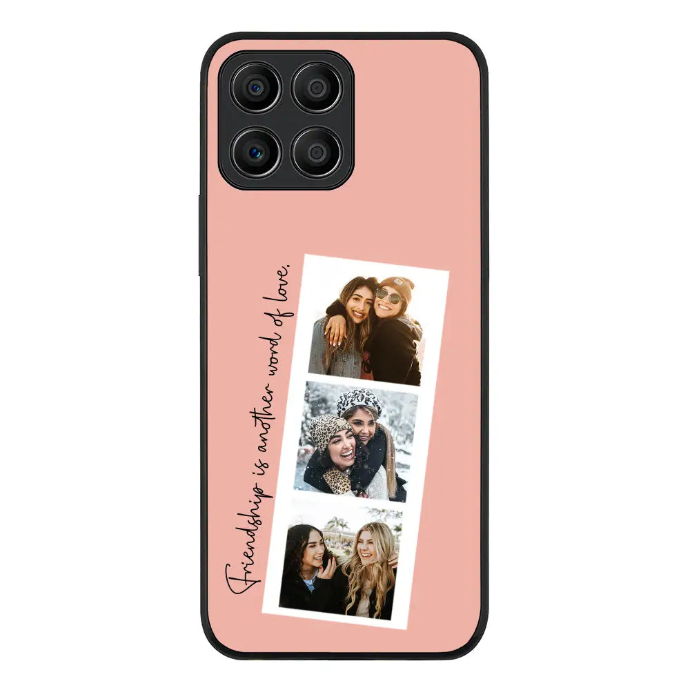 Honor X8 5G Rugged Black Custom Photo Strip Polaroid Style, Phone Case - Honor - Stylizedd.com