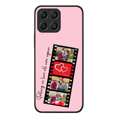 Honor X8 5G / Rugged Black Phone Case Custom Valentine Photo Film Strips, Phone Case - Honor - Stylizedd