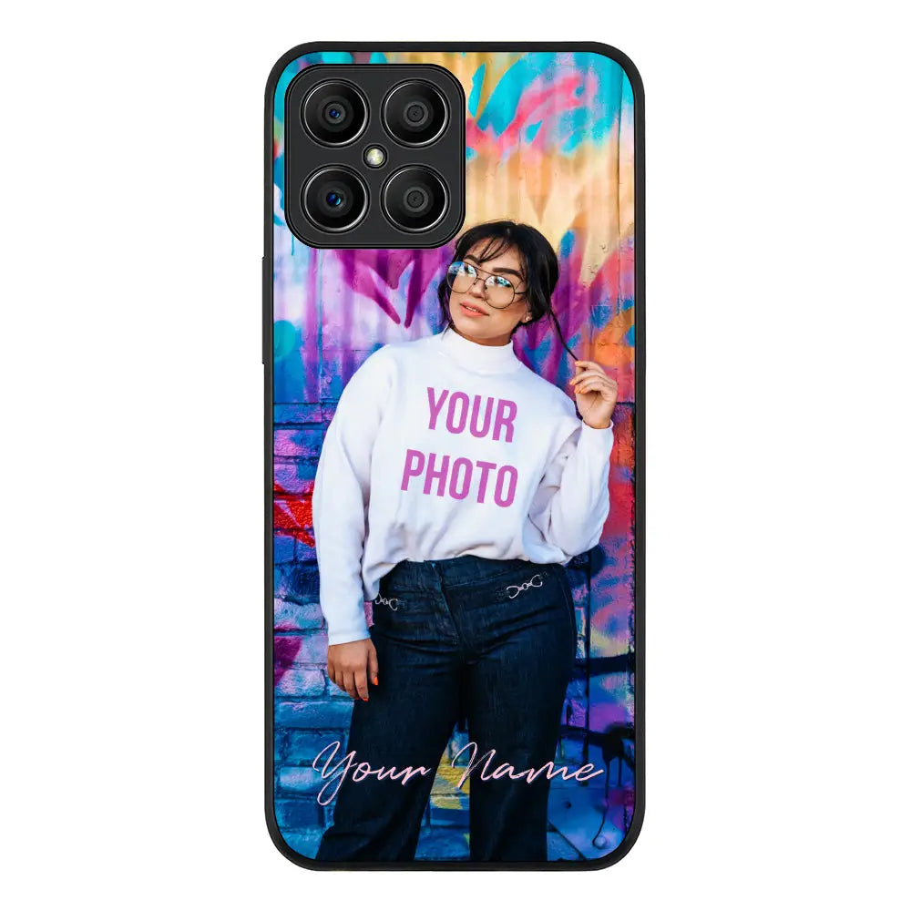 Honor X8 / Rugged Black Phone Case Custom Photo, My Style Phone Case - Honor - Stylizedd