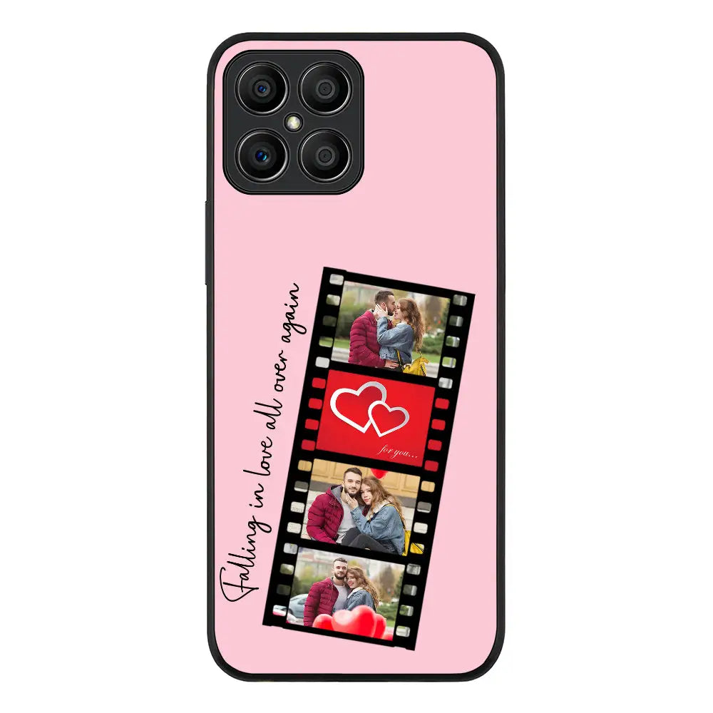 Honor X8 / Rugged Black Phone Case Custom Valentine Photo Film Strips, Phone Case - Honor - Stylizedd
