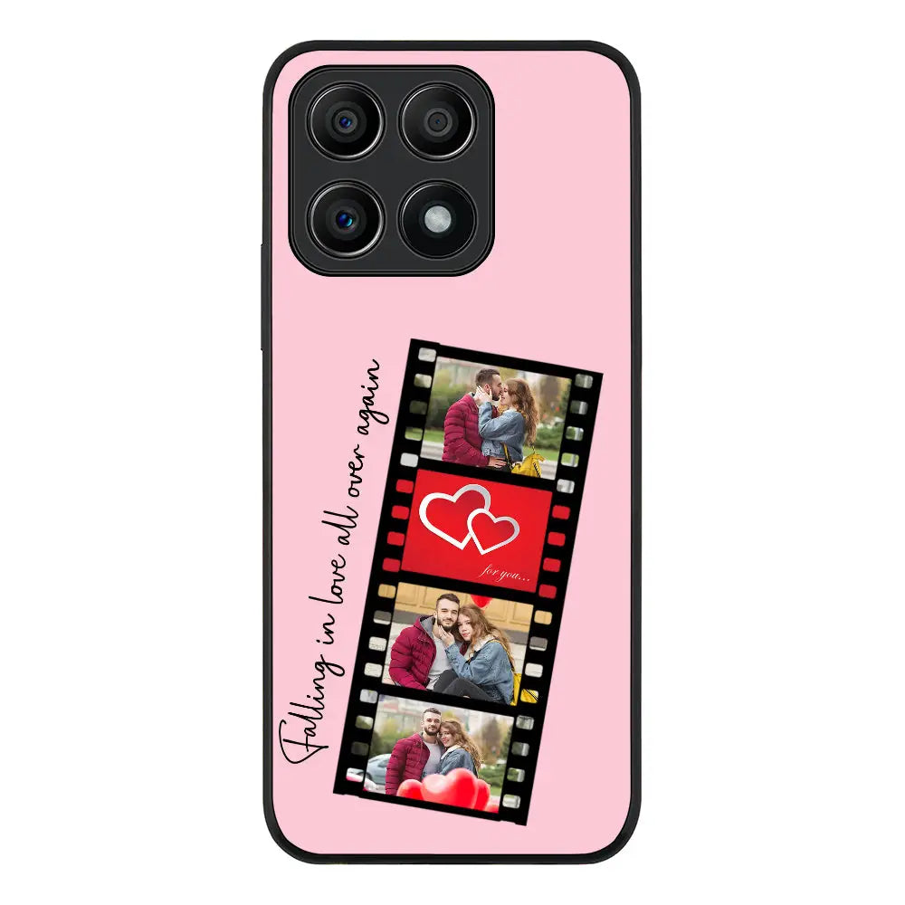 Honor X8A / Rugged Black Phone Case Custom Valentine Photo Film Strips, Phone Case - Honor - Stylizedd