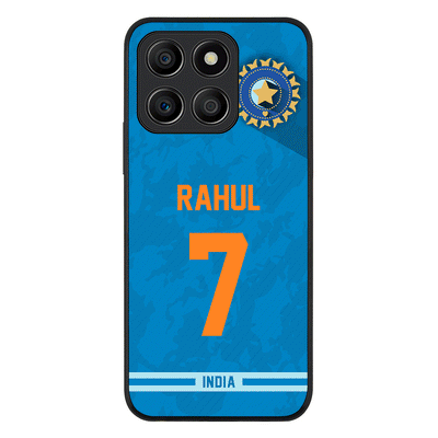 Personalized Cricket Jersey Phone Case Custom Name & Number - Honor - X8b / Rugged Black - Stylizedd