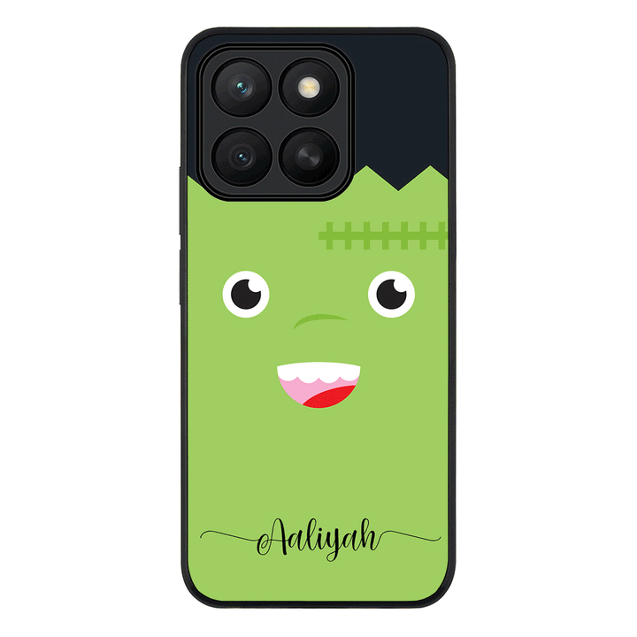 Personalized Text Cute Monsters Phone Case - Honor - X8c / Rugged Black - Stylizedd