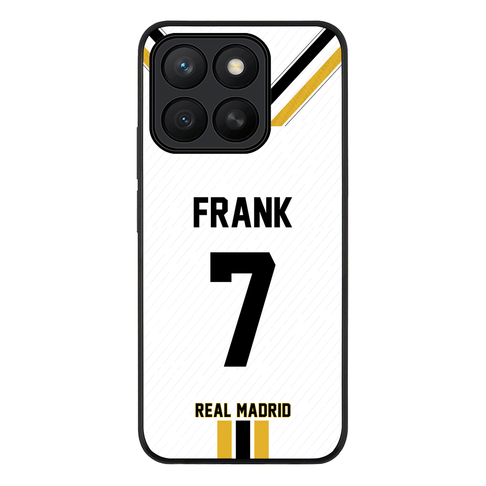Personalized Football Clubs Jersey Phone Case Custom Name & Number - Honor - X8c / Rugged Black