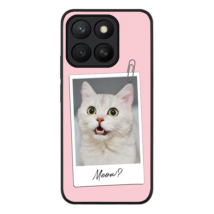 Polaroid Photo Pet Cat Phone Case - Honor - X8c / Rugged Black - Stylizedd