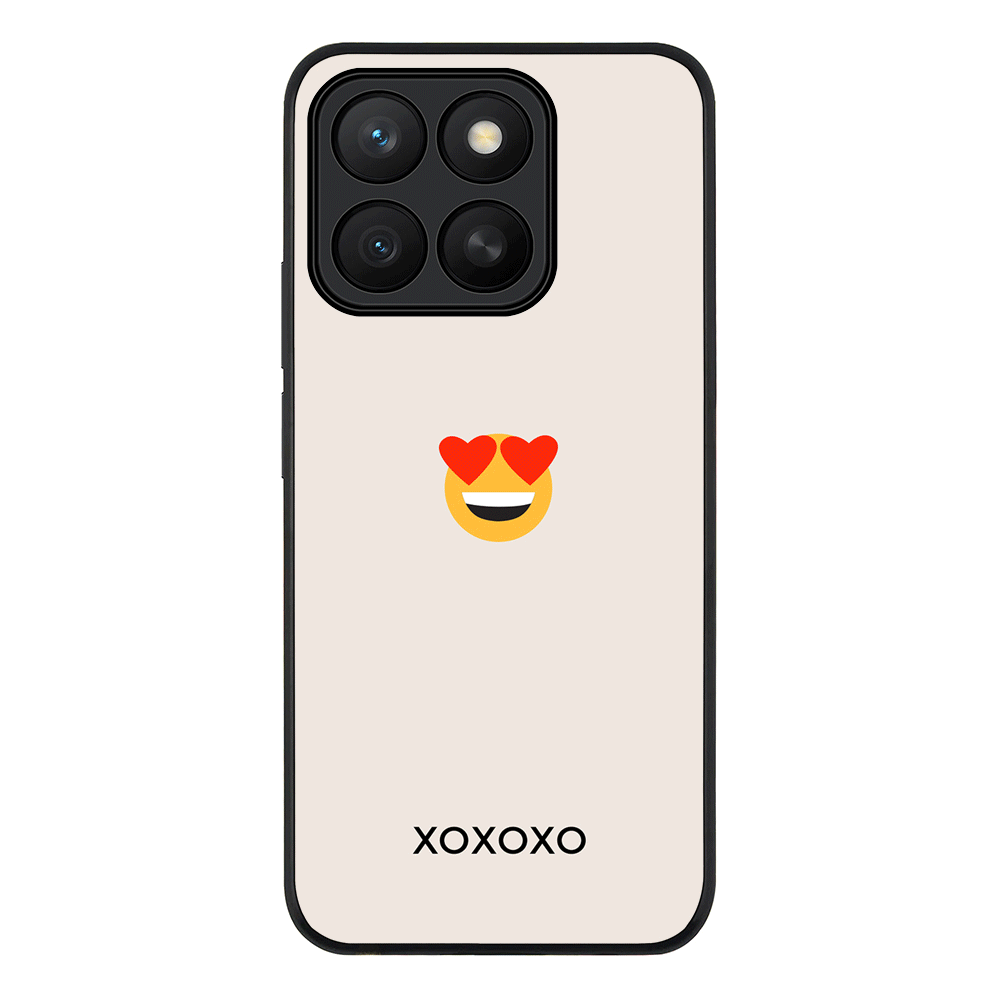 Custom Text Emojis Emoticons Phone Case - Honor - X8c / Rugged Black - Stylizedd