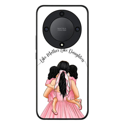 Mother 2 daughters Custom Clipart Text Phone Case - Honor - X9a 5G / Rugged Black - Stylizedd