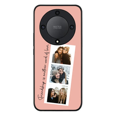 Custom Photo Strip Polaroid Style Phone Case - Honor - X9a 5G / Rugged Black - Stylizedd