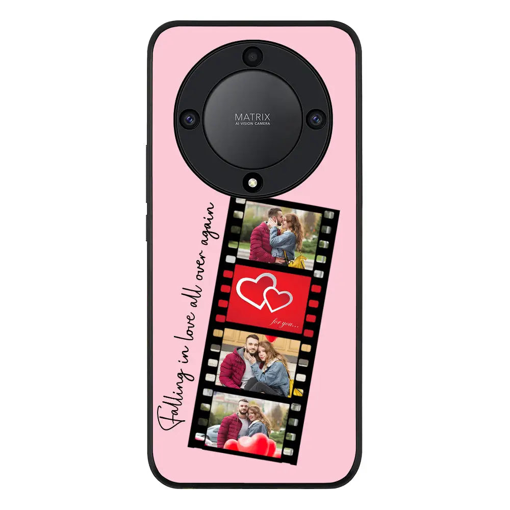 Honor X9a 5G / Rugged Black Phone Case Custom Valentine Photo Film Strips, Phone Case - Honor - Stylizedd