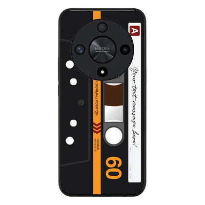 Honor X9b / Rugged Black Phone Case Custom Retro Cassette Tape Phone Case - Honor - Stylizedd