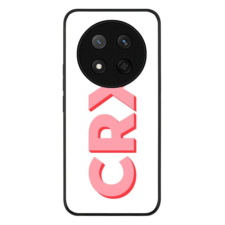 Personalized Monogram Initial 3D Shadow Text Phone Case - Honor - X9c / Magic7 Lite / Rugged Black
