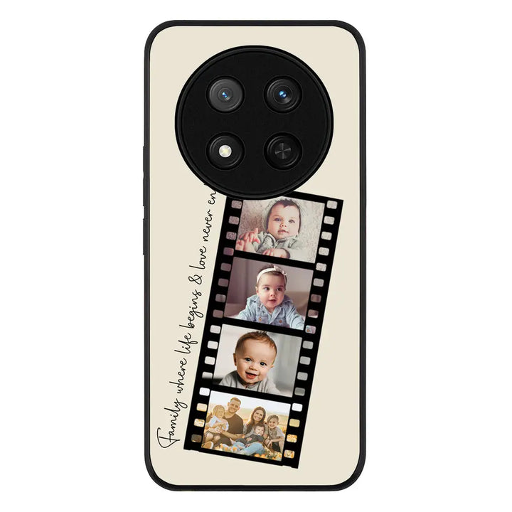 Custom Film Strips Personalised Movie Strip Phone Case - Honor - X9c / Magic7 Lite / Rugged Black