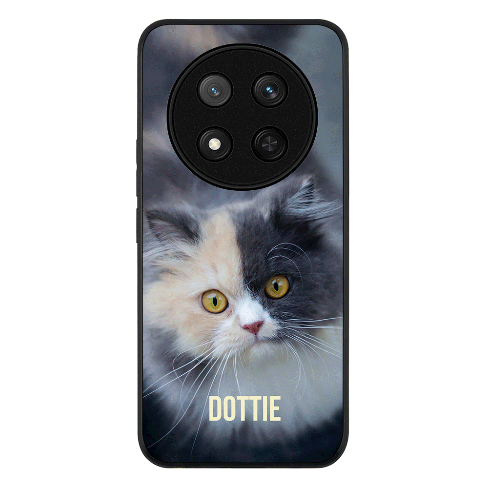 Personalized Pet Cat Phone Case - Honor - X9c / Magic7 Lite / Rugged Black - Stylizedd