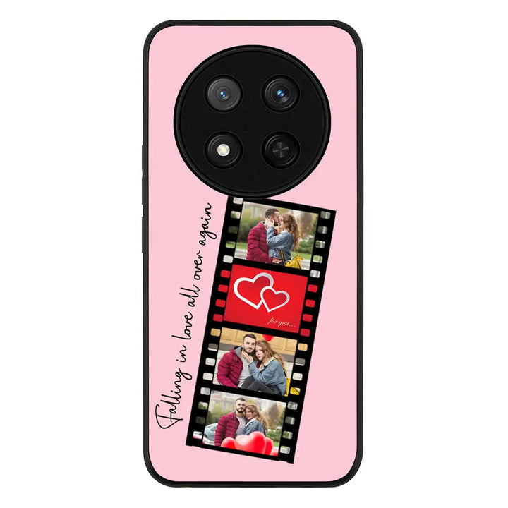 Custom Valentine Photo Film Strips Phone Case - Honor - X9c / Magic7 Lite / Rugged Black - Stylizedd