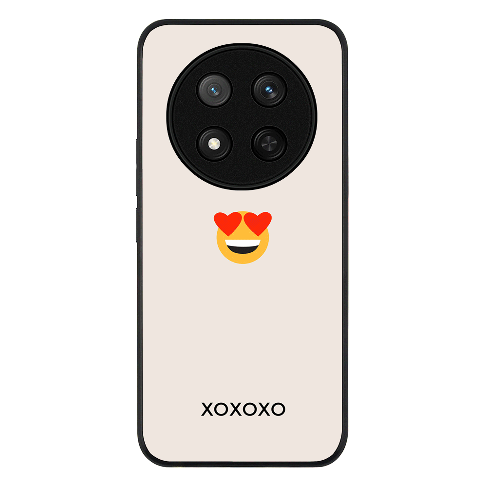 Custom Text Emojis Emoticons Phone Case - Honor - X9c / Magic7 Lite / Rugged Black - Stylizedd