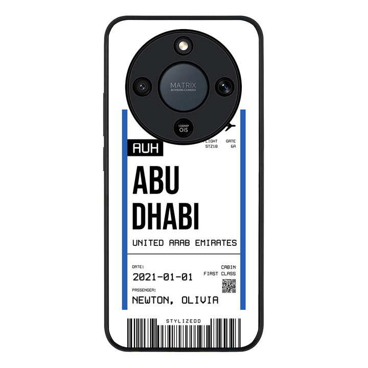 Custom Flight Boarding Pass Ticket Phone Case - Honor