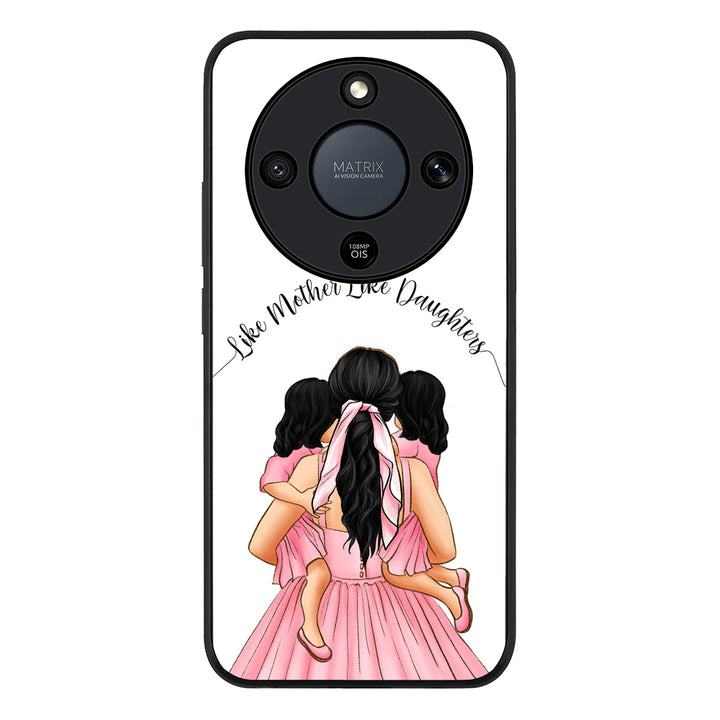 Mother 2 daughters Custom Clipart, Text Phone Case - Honor