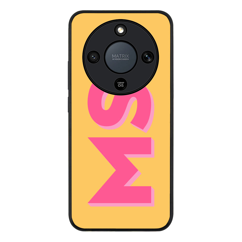 Personalized Monogram Initial 3D Shadow Text Phone Case - Honor