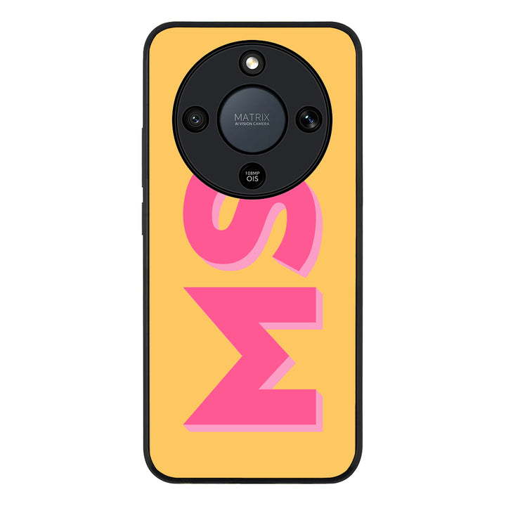 Personalized Monogram Initial 3D Shadow Text Phone Case - Honor