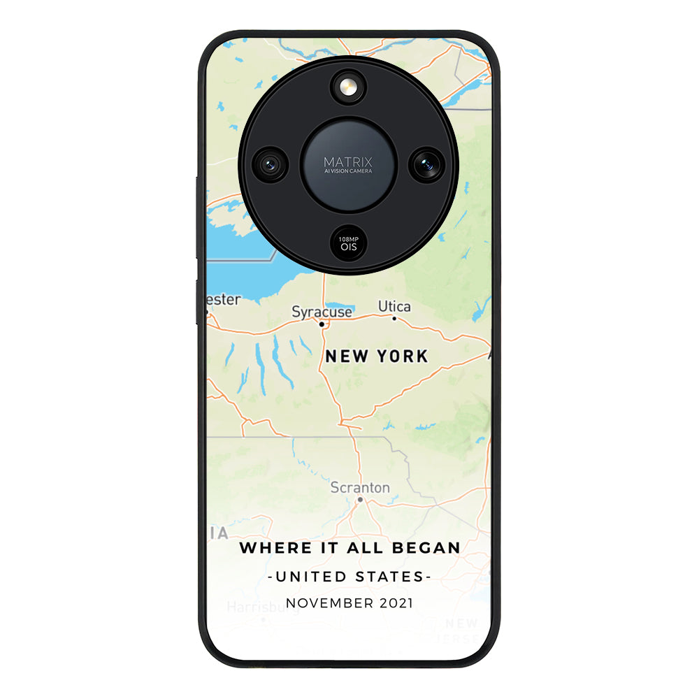Personalized map, Phone Case - Honor